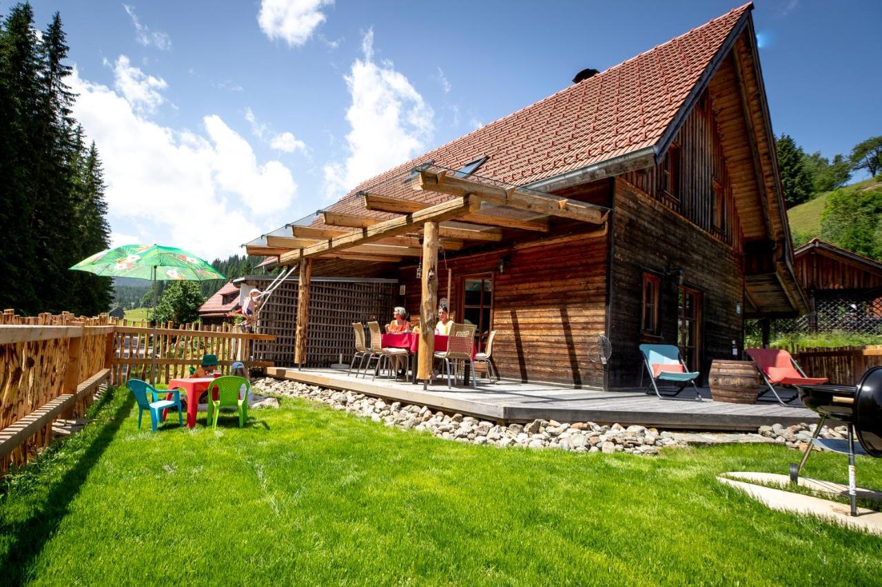 Naturpark Huette Mandl, Biobauernhof & Huettenurlaub Sankt Lambrecht Dış mekan fotoğraf